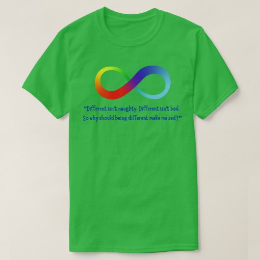 Anderes ist Bad Rainbow Infinity Symbol T-Shirt (Design vorne)