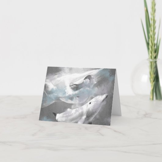 Anderes Leben: geklappte Grußkarte Dankeskarte (Vorderseite)