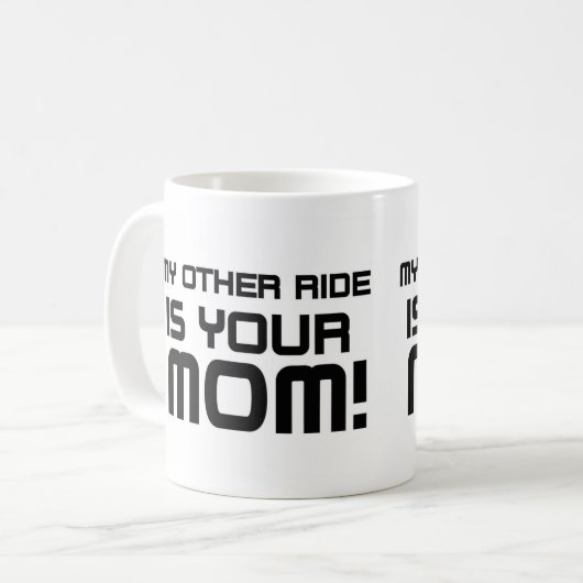 Anderes reitet Ihre Mama Kaffeetasse (Vorderseite Links)