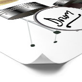 Anderes Zitat - Thoreau-Zitat-Kunstdruck Poster (Ecke)