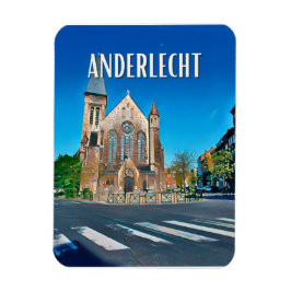 Anderlecht Belgien Foto Vintage Magnet