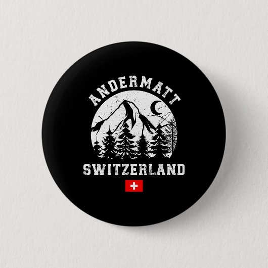 Andermatt Schweiz Skigebiet Alpen Skipass Button (Vorderseite)