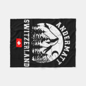 Andermatt Schweiz Skigebiet Alpen Skipass Fleecedecke (Vorderseite (Horizontal))
