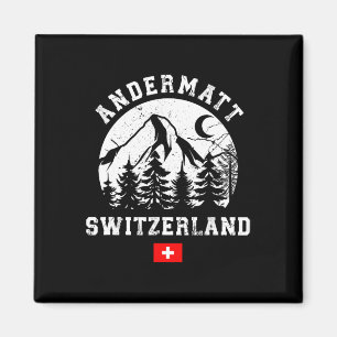 Andermatt Schweiz Skigebiet Alpen Skipass Magnet
