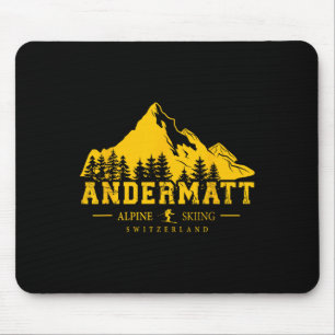 Andermatt Schweiz Skigebiet Skigebiet Skigebiet Sw Mousepad