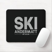 Andermatt Ski Resort Schweizer Alpen Skifahren Sch Mousepad (Mit Mouse)