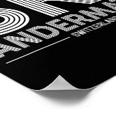 Andermatt Ski Resort Schweizer Alpen Skifahren Sch Poster (Ecke)