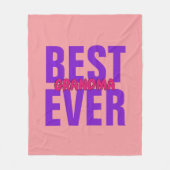 ÄNDERN ALLE Text BEST Großmutter Wortname JE T Fleecedecke (Vorderseite)