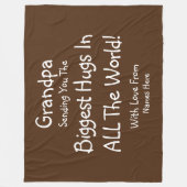 ÄNDERN ALLE TEXT WICHTIGSTE Hugs in der Weltkarte Fleecedecke (Vorderseite)