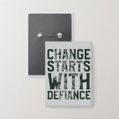 Ändern beginnt mit der Defiance-Taste Button (Vorderseite/Rückseite)