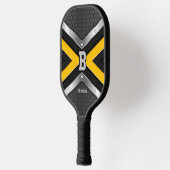 Ändern der anfänglichen schwarzen, gelben Silberpf Pickleball Schläger (Links)