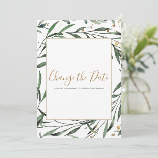 Ändern der Blattgrenze die Datumskarte Save The Date (Stehend Vorderseite)