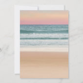 Ändern der Date Beach-Hochzeit in Urlaubsort Save The Date (Rückseite)