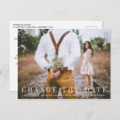 Ändern der Datumskarte Einladungspostkarte (Vorne/Hinten)