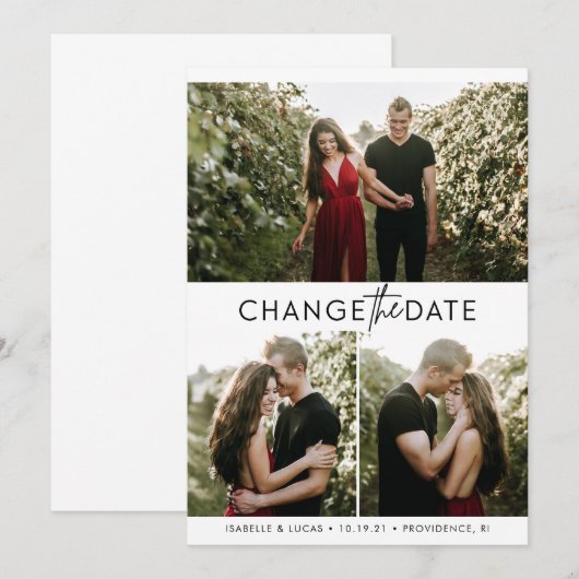 Ändern der Datumskarte mit Fotos (Vorne/Hinten)