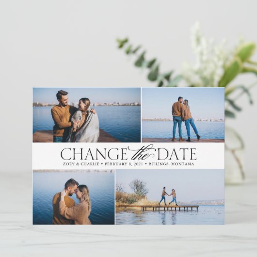 Ändern der Datumskarte mit Fotos Save The Date (Stehend Vorderseite)