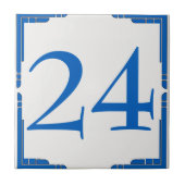 Ändern der Hausnummer, blau Fliese (Vorderseite)