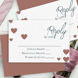 Ändern der Herzfarben, Terrakotta, Aquamarine Hoch Hinweiskarte