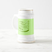 Ändern der Hintergrundfarbe Irish Segen Bierglas (Vorderseite Links)