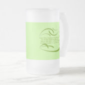 Ändern der Hintergrundfarbe Irish Segen Mattglas Bierglas (VorderseiteRechts)