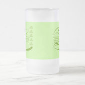 Ändern der Hintergrundfarbe Irish Segen Mattglas Bierglas (Mittel)