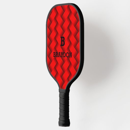 Ändern der ursprünglichen Namen Red Woven Textur h Pickleball Schläger (Links)