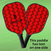 Ändern der ursprünglichen Namen Red Woven Textur h Pickleball Schläger