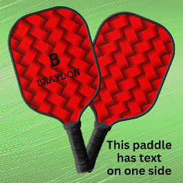 Ändern der ursprünglichen Namen Red Woven Textur h Pickleball Schläger