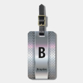 Ändern des anfänglichen Add-Namens (Löschen) Metal Gepäckanhänger (Vorderseite vertikal)