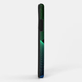 Ändern des anfänglichen geometrischen grünen blaue Case-Mate iPhone hülle (Hinten/Rechts)