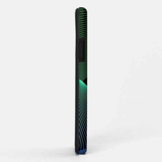 Ändern des anfänglichen geometrischen grünen blaue Case-Mate iPhone hülle (Hinten/Rechts)