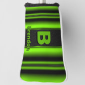 Ändern des anfänglichen Namens Grün und Schwarz St Golf Headcover (Rotieren 90)