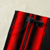 Ändern des anfänglichen Namens rot auf schwarzen S Strandtuch (Beispiel)