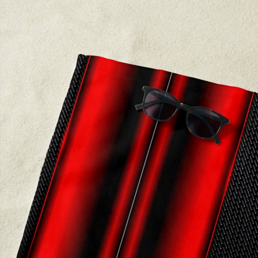 Ändern des anfänglichen Namens rot auf schwarzen S Strandtuch (Beispiel)