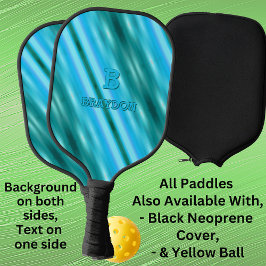 Ändern des anfänglichen Namens Soft Blue Aqua Aqua Pickleball Schläger