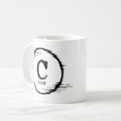 Ändern des anfänglichen Namensaustauschs A B C D Kaffeetasse (Vorderseite Links)