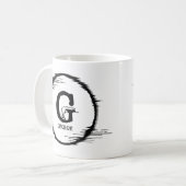 Ändern des anfänglichen Namensverzerrungskreises E Kaffeetasse (Vorderseite Links)