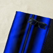 Ändern des Anfangsnamens Blau auf schwarzen Streif Strandtuch (Beispiel)