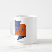 Ändern des Anfangsnamens Blue Orange hinzufügen -  Kaffeetasse (Vorderseite Links)