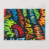 Ändern des Comic-Hochzeitstipendiums Ankündigungspostkarte (Rückseite)