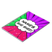 Ändern des Comic-Stils für alle Texthinzufügen Notizblock (Linke Seite)