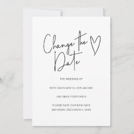 Ändern des Datums Änderung der Pläne Einfache Einl Save The Date