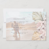 Ändern des Datums Bohemische Pampas verschoben das Save The Date (Vorderseite)