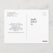 Ändern des Datums Covid Postkarte (Rückseite)