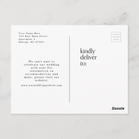 Ändern des Datums Covid Postkarte (Rückseite)