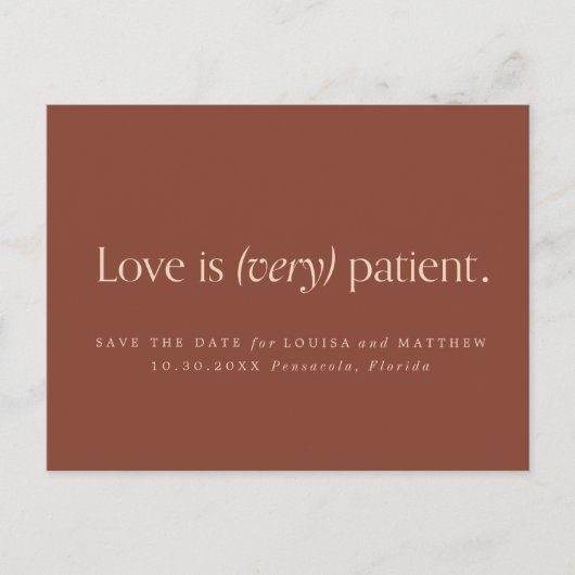 Ändern des Datums Covid Postkarte (Vorderseite)