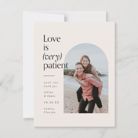 Ändern des Datums Covid Save the Date (Vorderseite)