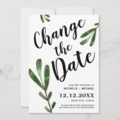 Ändern des Datums der Hochzeitverlängerung Save The Date (Vorderseite)