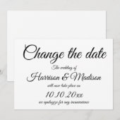 Ändern des Datums, der Skripthochzeit (Vorne/Hinten)