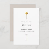 Ändern des Datums Einfache Minimale Wasserfarbe (Vorne/Hinten)